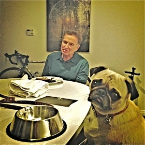 Robin Williams and his pug